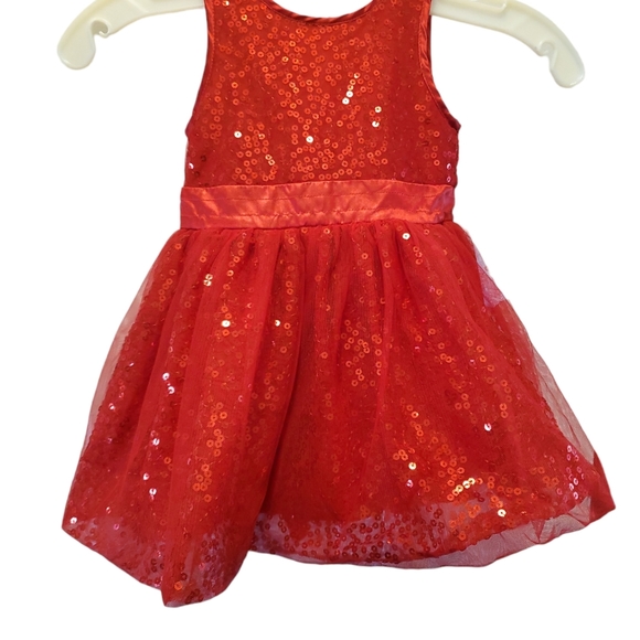 NWT Cat & Jack Toddler Red sparkle Girls' A-line Dress size 18M - Picture 5 of 8